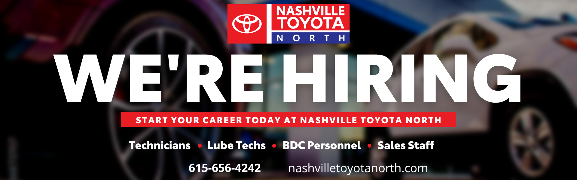 Nashville Toyota North Now Hiring